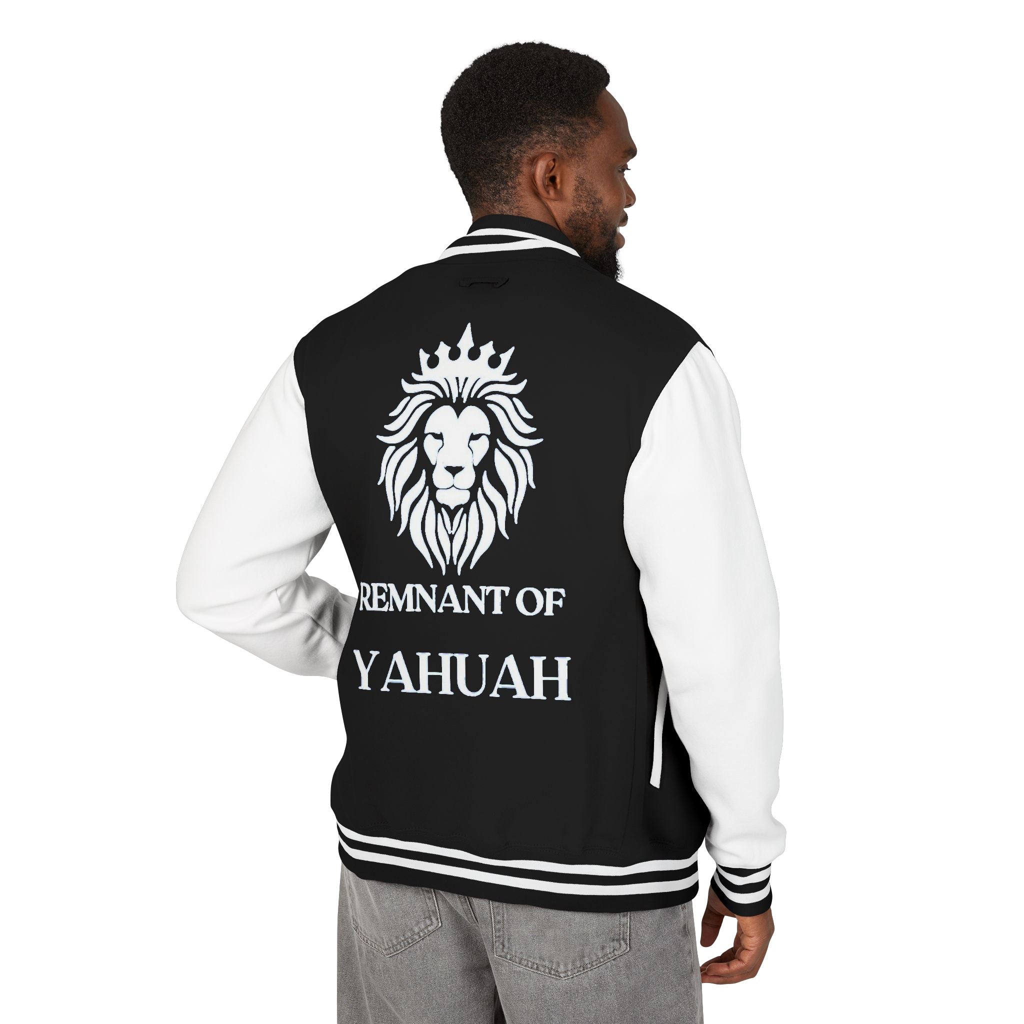 R.O.Y.A.L. Lion Crest Varsity Jacket – Remnant of Yahuah Apparel