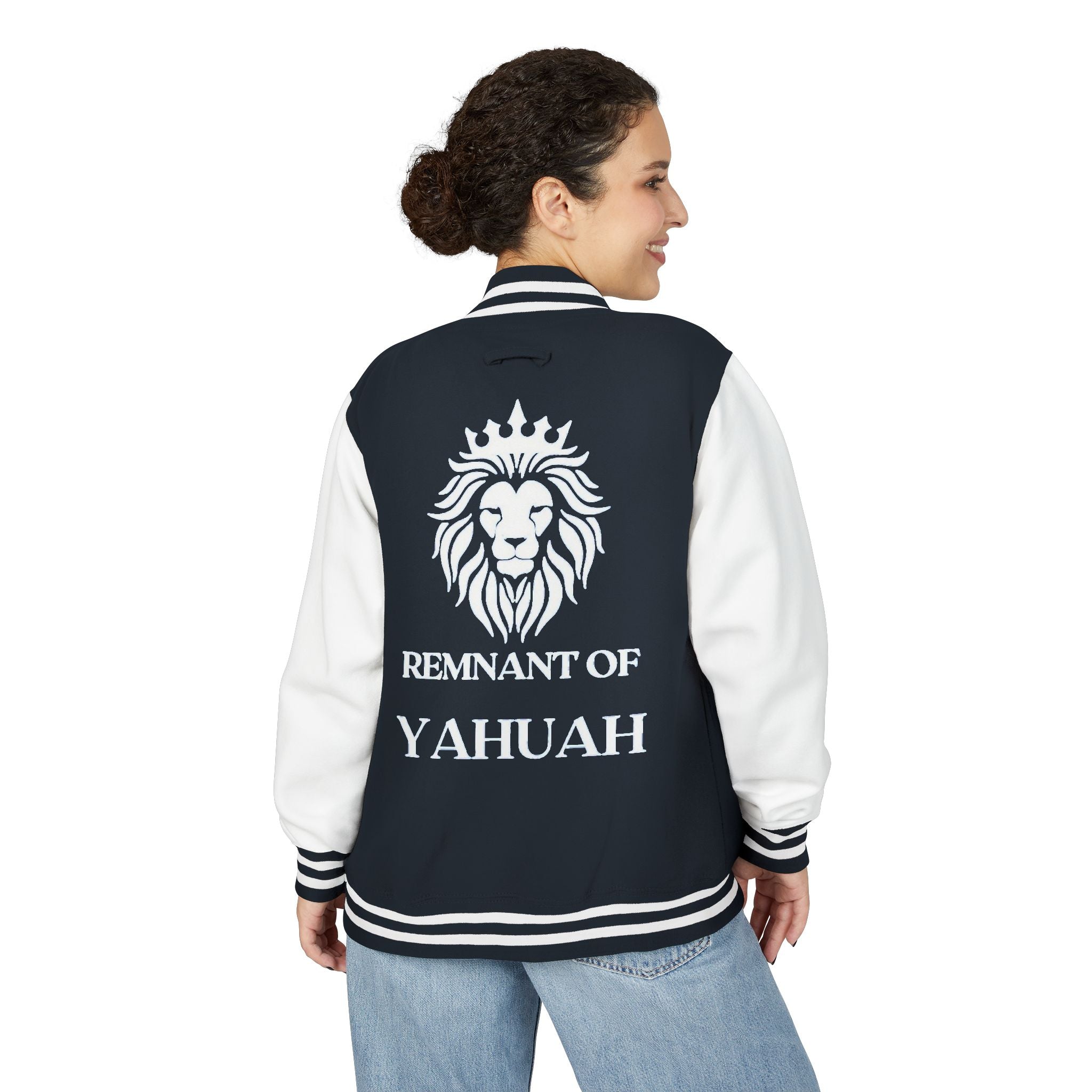 R.O.Y.A.L. Lion Crest Varsity Jacket – Remnant of Yahuah Apparel