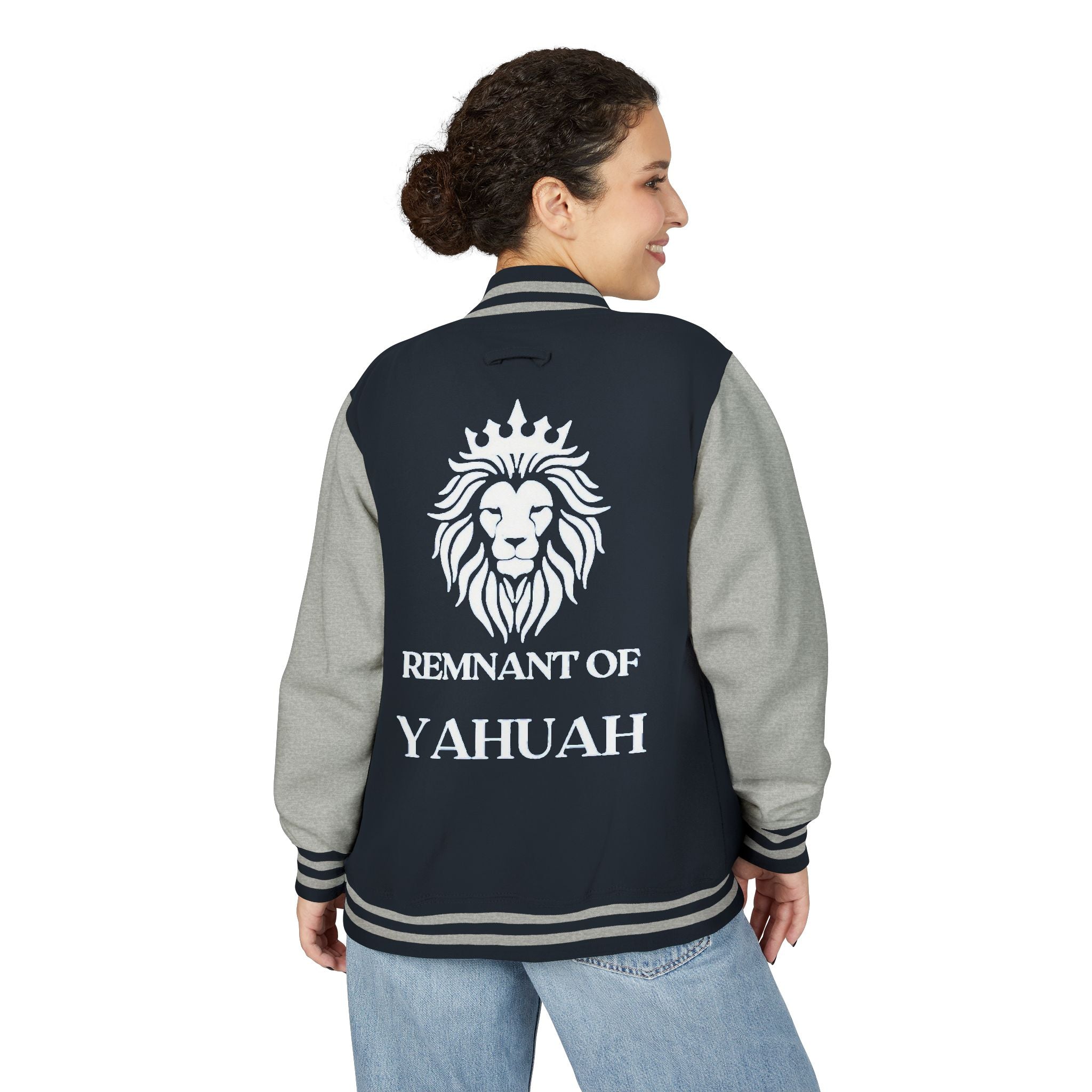 R.O.Y.A.L. Lion Crest Varsity Jacket – Remnant of Yahuah Apparel