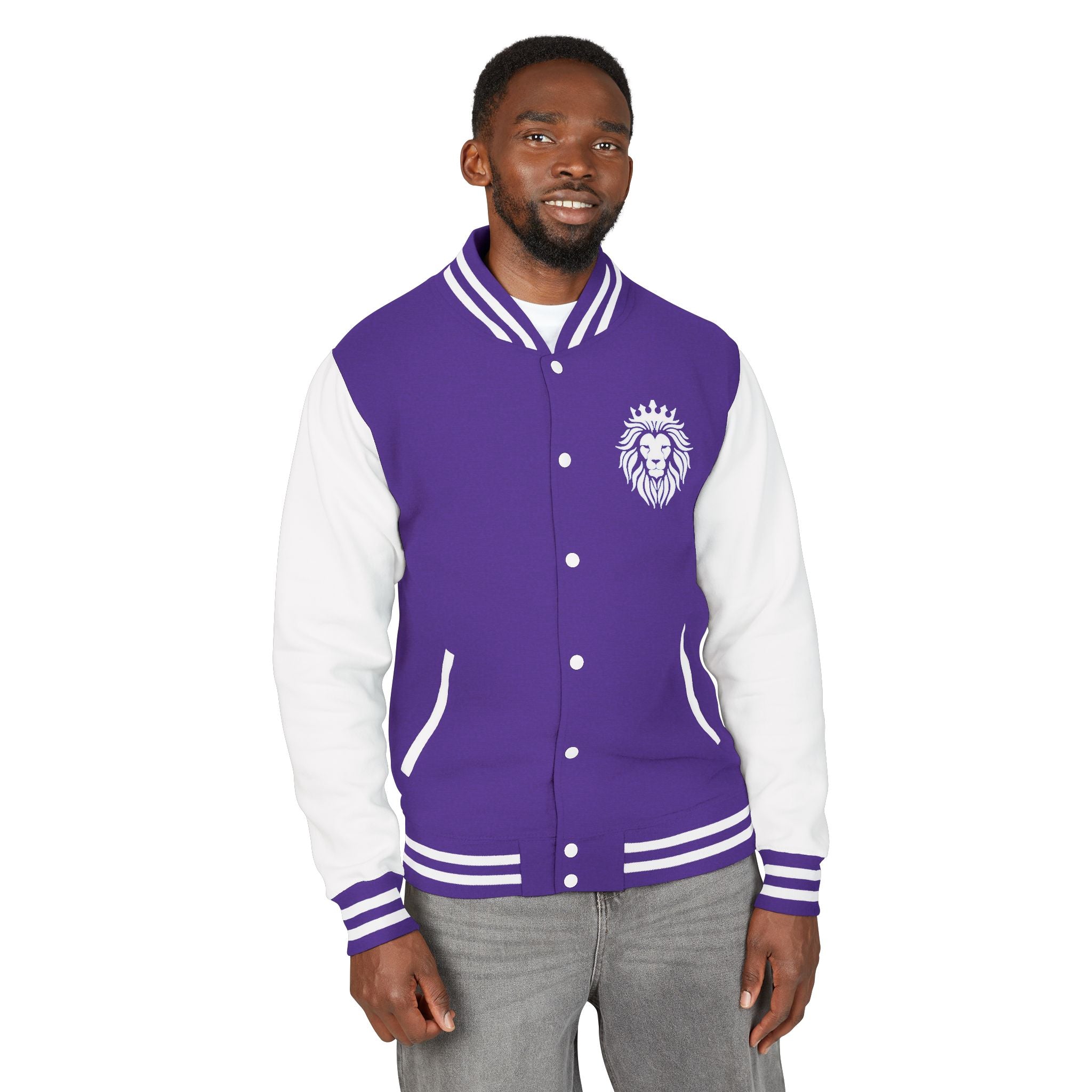 R.O.Y.A.L. Lion Crest Varsity Jacket – Remnant of Yahuah Apparel