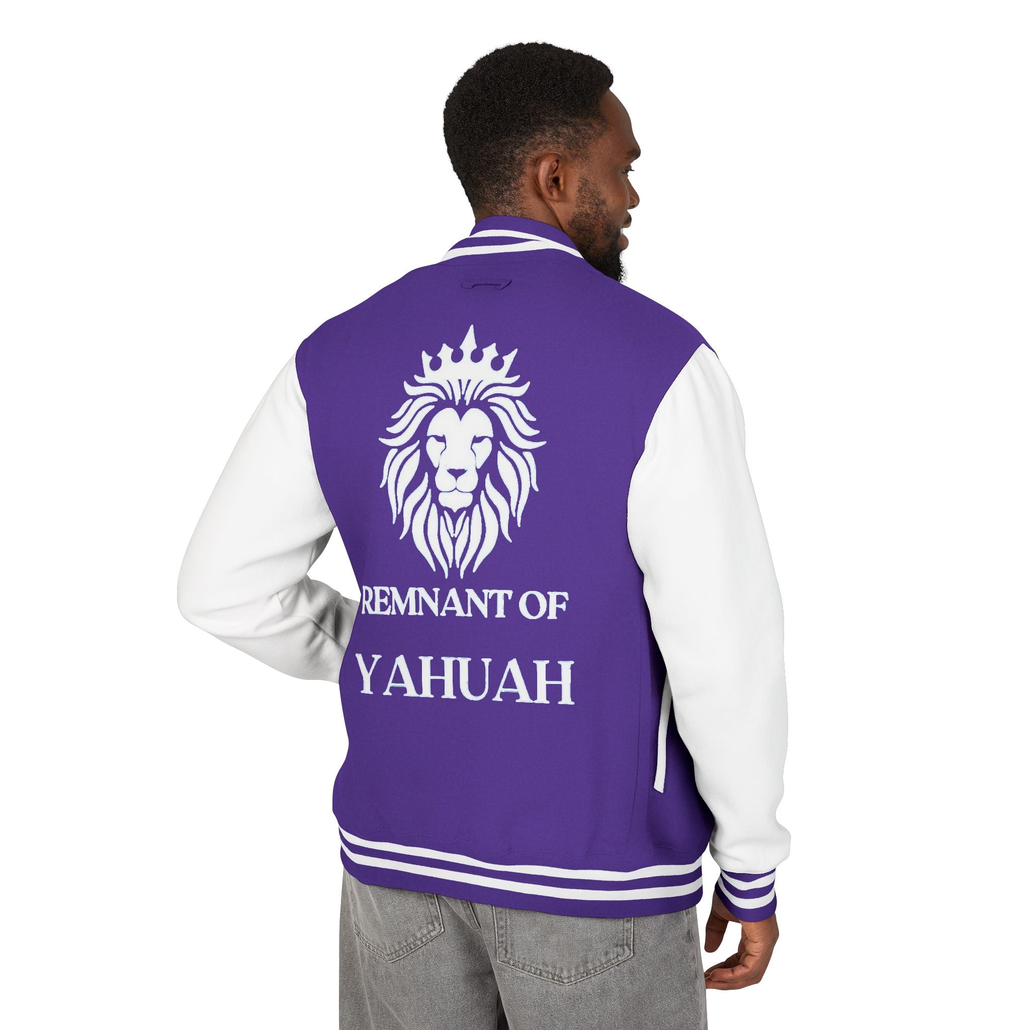 R.O.Y.A.L. Lion Crest Varsity Jacket – Remnant of Yahuah Apparel