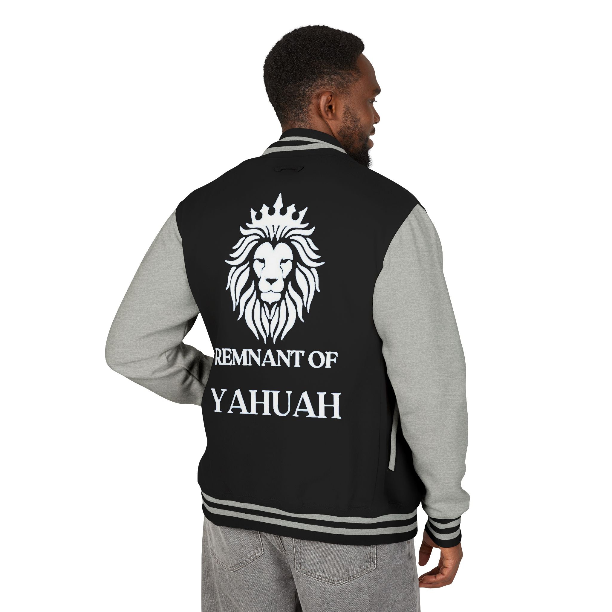 R.O.Y.A.L. Lion Crest Varsity Jacket – Remnant of Yahuah Apparel