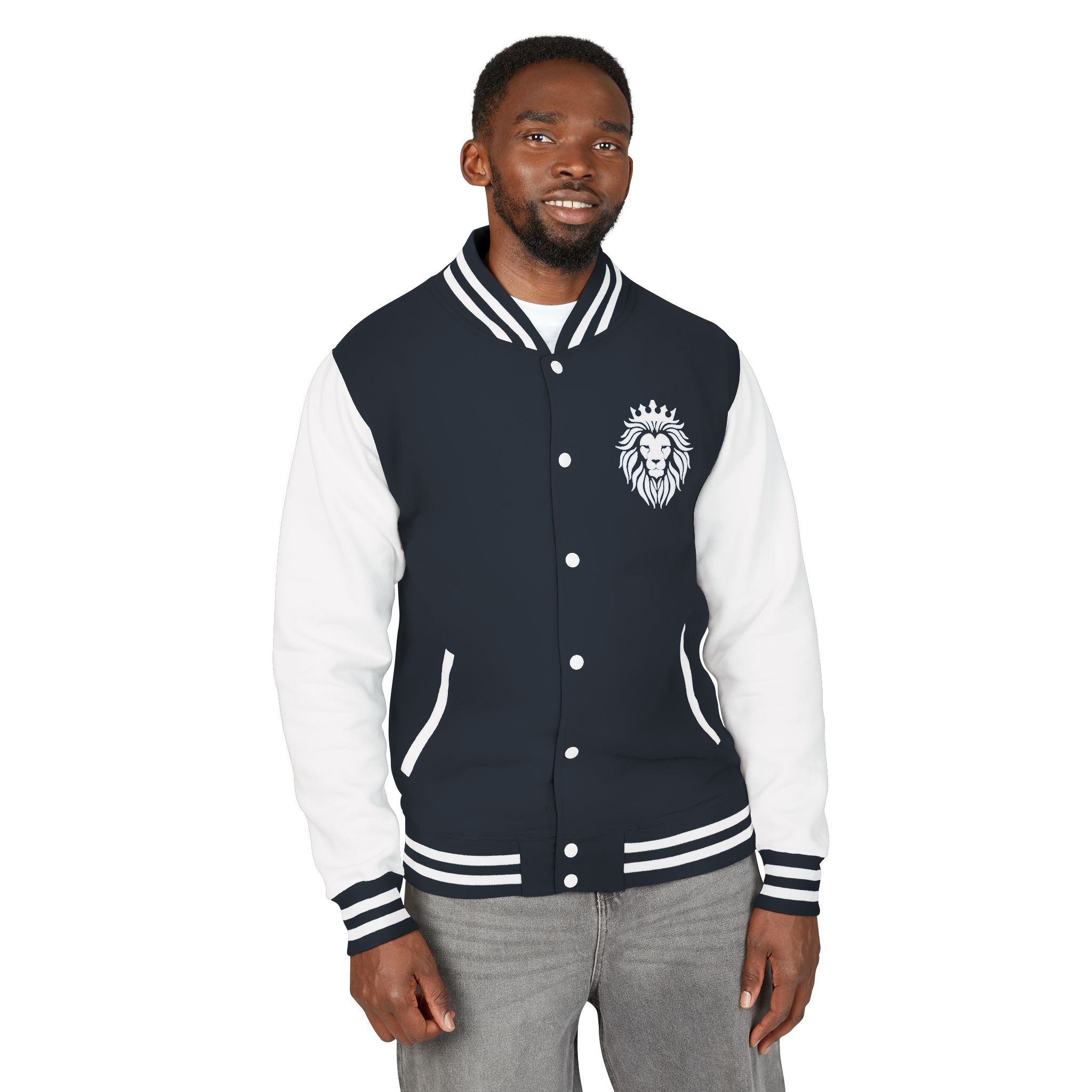 R.O.Y.A.L. Lion Crest Varsity Jacket – Remnant of Yahuah Apparel