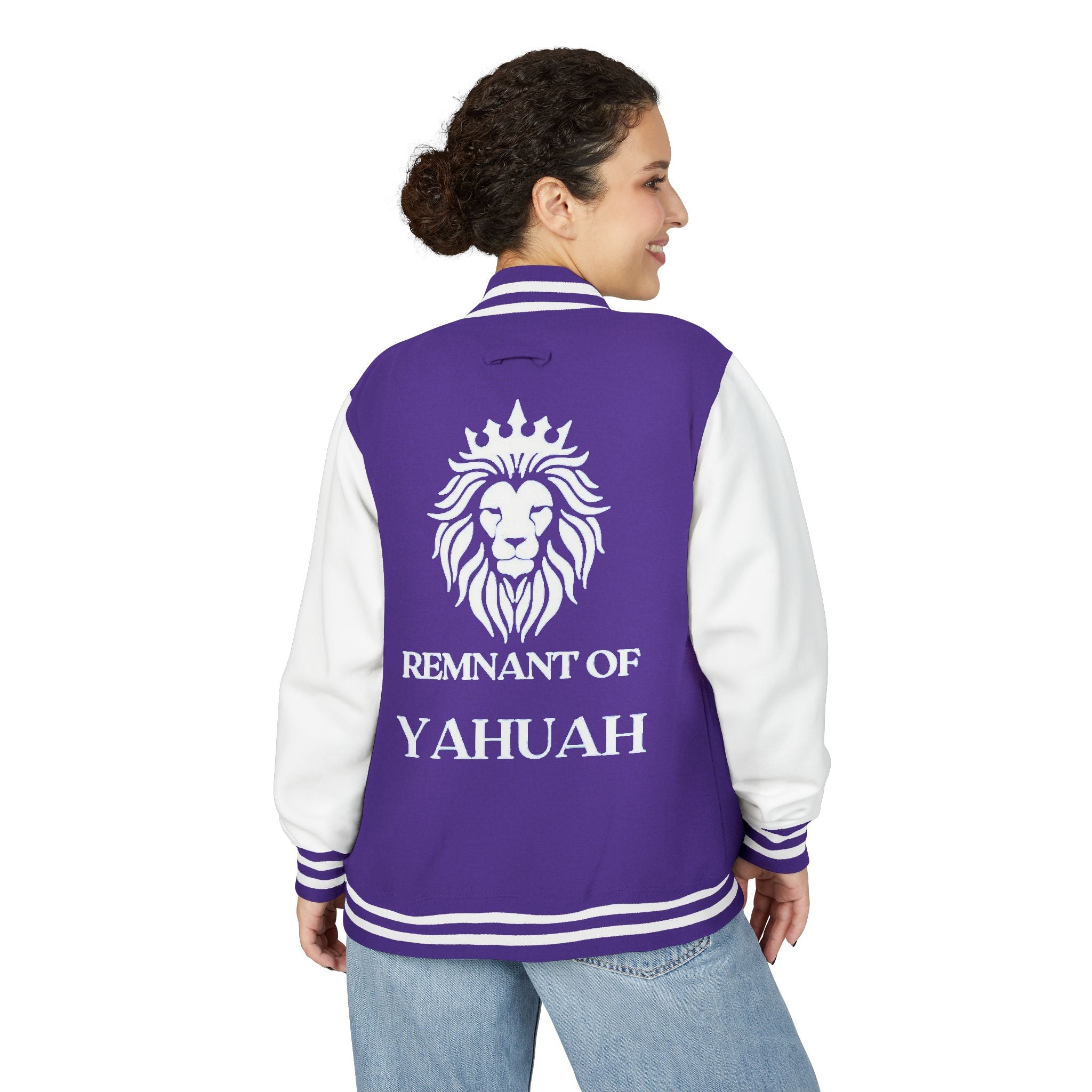 R.O.Y.A.L. Lion Crest Varsity Jacket – Remnant of Yahuah Apparel